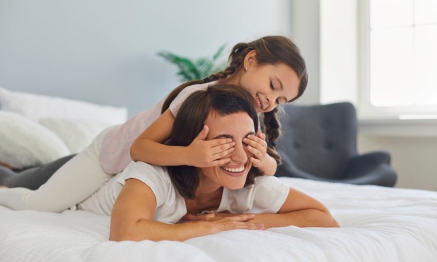 A calm, sunlit room being tidied